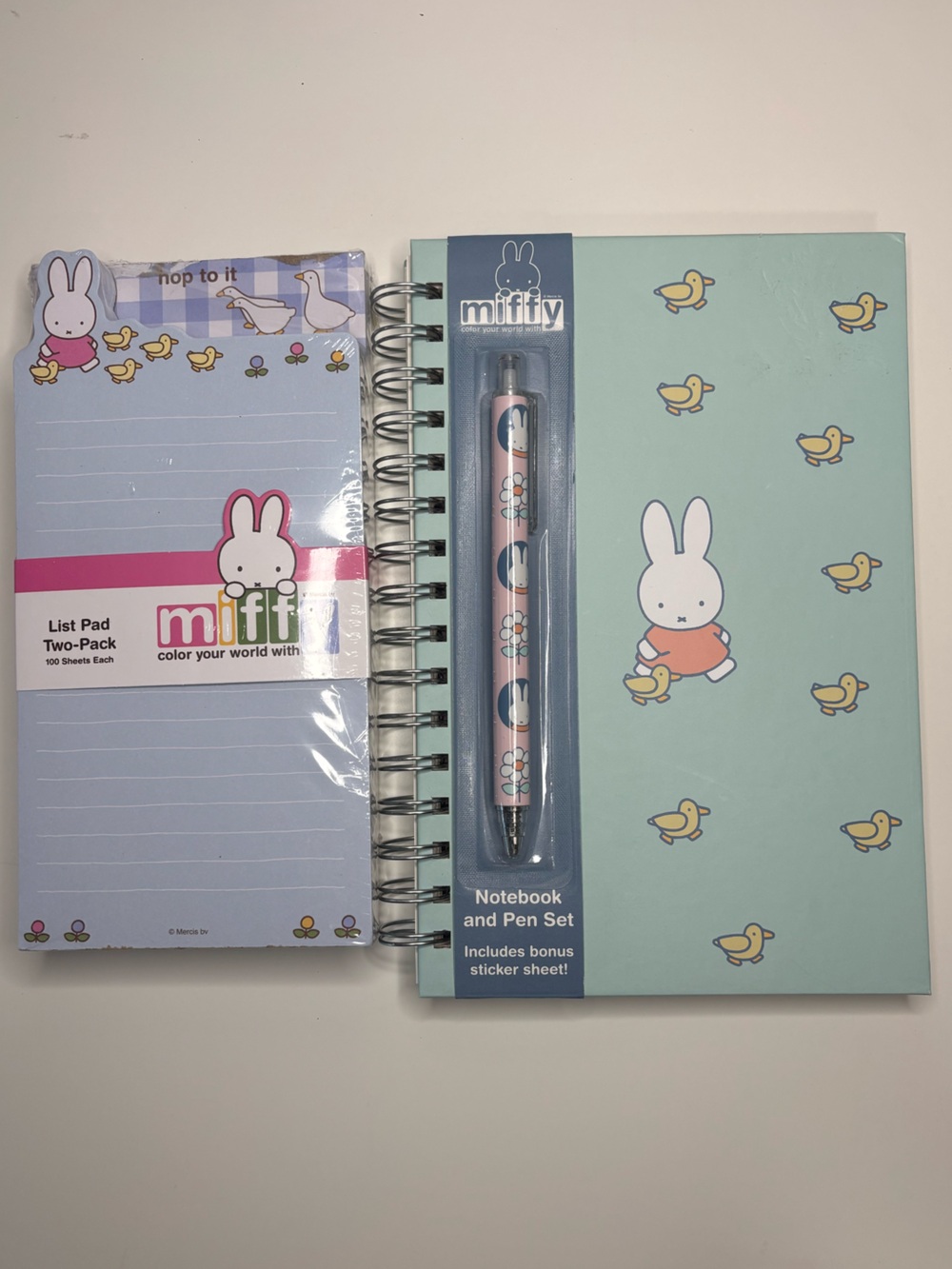 Miffy Notebook with Pen & Notepad Set